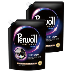 퍼울 다크 일반용 세탁세제 리필, 1.7L, 2개