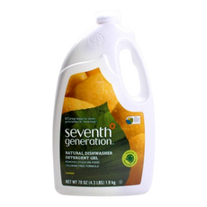 Seventh Generation 天然洗碗機專用洗碗精, 檸檬, 1.9kg, 1罐