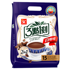 3點1刻 2合1白咖啡, 25g, 15包, 1袋