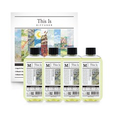 This Is Diffuser 擴香補充瓶 4入, 黑麝香, 200ml, 4個
