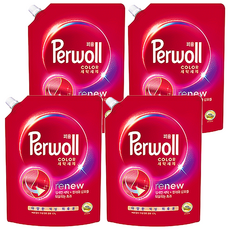 퍼울 컬러 세탁세제 겸용 리필, 1.7L, 4개