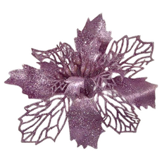 亮蔥聖誕紅吊飾 Set, 6吋, 1組