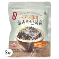 韓國海苔酥 蝦&鯷魚 Premium Seasoned Laver, 40g, 3包