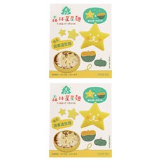 森林麵食 森林星星麵 黃金南瓜, 寶寶麵條 200g/盒, 2盒