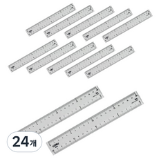 아이비스 구부러지는 자 20cm, 투명, 24개