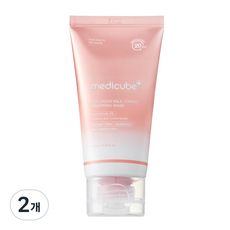 medicube 膠原蛋白牛奶煥膚包覆面膜, 2個, 1入