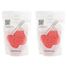 Allong Refill Beads Hard Wax 適用於所有部件, 200g, 2個