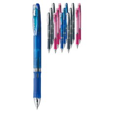 ZEBRA 斑馬牌 夾式超薄三色原子筆 0.7 mm, 藍色, 黑色, 粉彩粉紅色, 15入