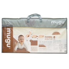 mugu 沐咕寶貝 輕巧無毒摺疊地墊加厚版 附收納袋, 曠野小袋鼠