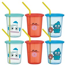 Skater 人魚漢頓吸管杯 3件組, 混色, 320ml, 2組