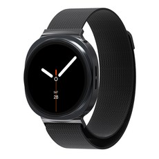 KANTAM Galaxy Watch Classic 米蘭尼斯金屬錶帶, 黑色, 1個