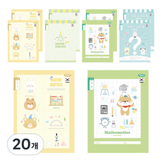 PENPIA 800小學裝訂3-6數學筆記本, 隨機出貨, 20個