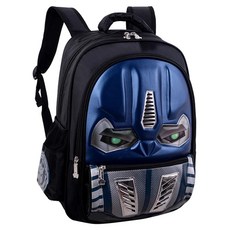 變形英雄男童超輕減壓護脊書包 - 2-6年級 藍色, 30 x 14 x 40cm