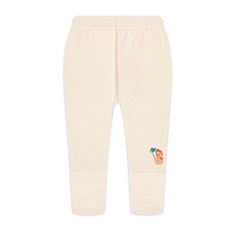 milk mile 童款氣球小熊圖案極緻柔軟刷毛羅紋內搭長褲