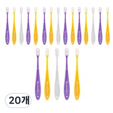 Yeko 媽媽絲綢嬰兒牙刷 Step 1, 隨機出貨, 20個, 1入