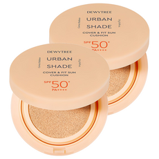 Dewy Tree Urban Shade Cover & Fit Sun Cushion SPF50+ PA++++, 2個, 14g