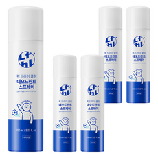 라이프홀릭 퀵 드라이 쿨링 데오드란트 스프레이, 150ml, 5개