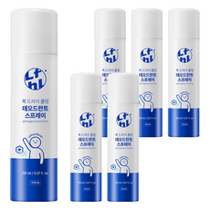라이프홀릭 퀵 드라이 쿨링 데오드란트 스프레이, 150ml, 6개