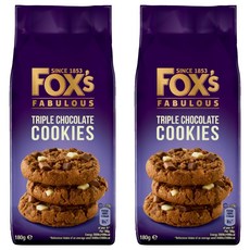 FOX'S 三重巧克力餅乾, 2包, 180g