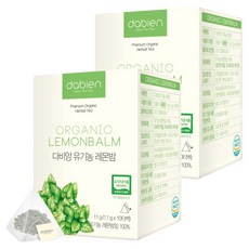 dabien 檸檬香蜂草草本茶包, 1.1g, 10包, 2盒