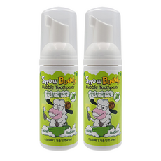 Snowbuddy 泡沫兒童牙膏薄荷, 45ml, 2個