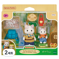 EPOCH Sylvanian Families 森林家族 拿鐵貓兄妹去探索 5763, 2套