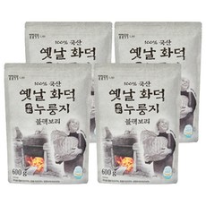 일일곡식 옛날 화덕 누룽지 블랙보리, 600g, 4개