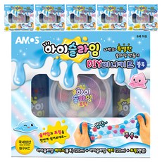 AMOS 阿摩司 i-SLIME DIY 迷你套組, 藍色, 6套