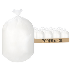 comet 抽取式回收塑膠袋 乳白色, 40L, 200張