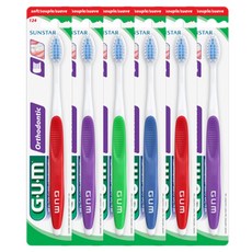 SUNSTAR 三詩達 G.U.M 矯正牙刷, 6個, 1入