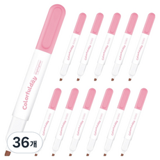 모나미 칼라풀데이 형광펜, 스트로베리 밀크, 36개