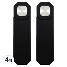 텐T 테슬라 모니터 부착용 마그네틱 연장형 핸드폰 거치대, 블랙, 4개