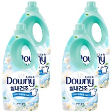 다우니 실내건조 초고농축 섬유유연제 프레시 클린 본품, 2L, 4개