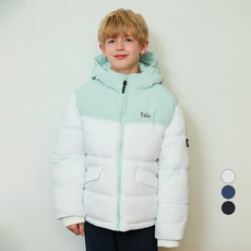 YALE KIDS 青少年兒童款拼接撞色連帽鋪棉外套 YJCCJPE43388