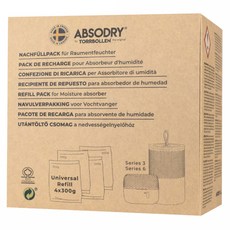 ABSODRY by TORRBOLLEN 除濕劑補充包 Series3適用 4包, 300g, 1盒