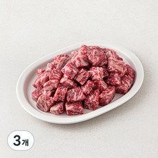 우미학 한우 1등급 양지 국거리용 (냉장), 300g, 3개