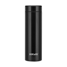 HiKaRi 슬림 미니 보온보냉 스텐 텀블러, 블랙, 300ml, 1개
