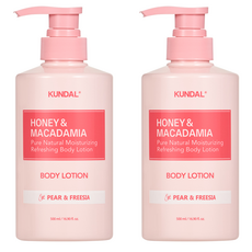 쿤달 퓨어 바디로션 페어앤프리지아향, 500ml, 2개