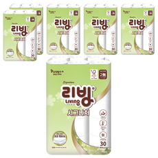 Living SOFT TISSUE SIGNATURE 3層高級捲筒衛生紙, 30m, 6個, 30入