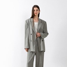 AtelierNain 女款低腰成套雙排扣夾克 JK-3028
