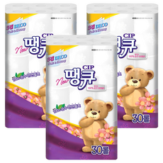 Thank You 優質3層壓紋捲筒衛生紙, 14m, 30捲, 3袋