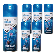뷰카 후레쉬 쿨 에어 파스 스프레이, 1개입, 6개