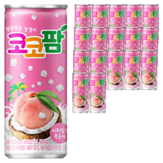 코코팜 해태음료 피치핑크 복숭아, 240ml, 18개