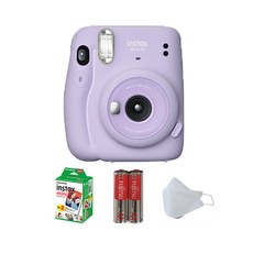 instax 拍立得 Mini 11 即時相機 + 膠卷 20p + AA 電池 + 面具丁香紫, 單品, 1套