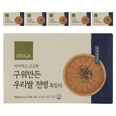 올가홀푸드 구워만든 우리쌀 전병, 6개, 흑임자맛, 144g