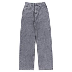 여성용 인생 데님 세미와이드 빅사이즈 청바지 숏