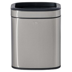 EKO 半方形圓角開放式垃圾桶 10L, 金屬