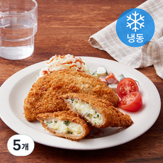 까페푸룻 대파 크림치즈 돈까스 3개입 (냉동), 300g, 5개