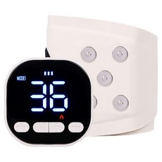 온아워 손목 마사지기 저주파 EMS 무선 온열 찜질기 손 안마기 보호대, 아이보리, OMW-1WT