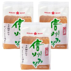 HIKARI MISO 新潟味噌, 3個, 400g